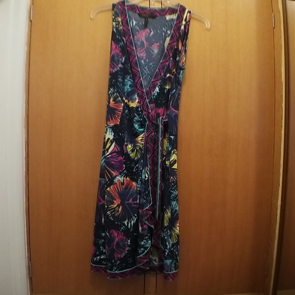 BCBG Sleaveless Wrap Dress